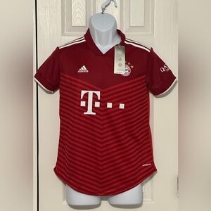 Adidas FC Bayern Munich Müller #25 Youth Soccer Jersey Red Size Small NWT